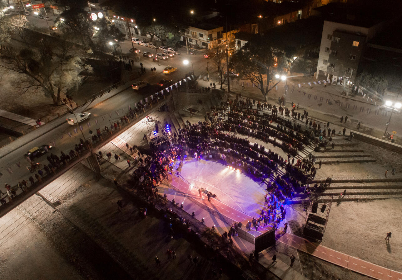 Proyecto para Parque Lineal fluvial Xibi Xibi. Anfiteatro (Jujuy, 2018).